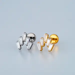 Piercing G23 Titanyum Tragus Sarı 8mm