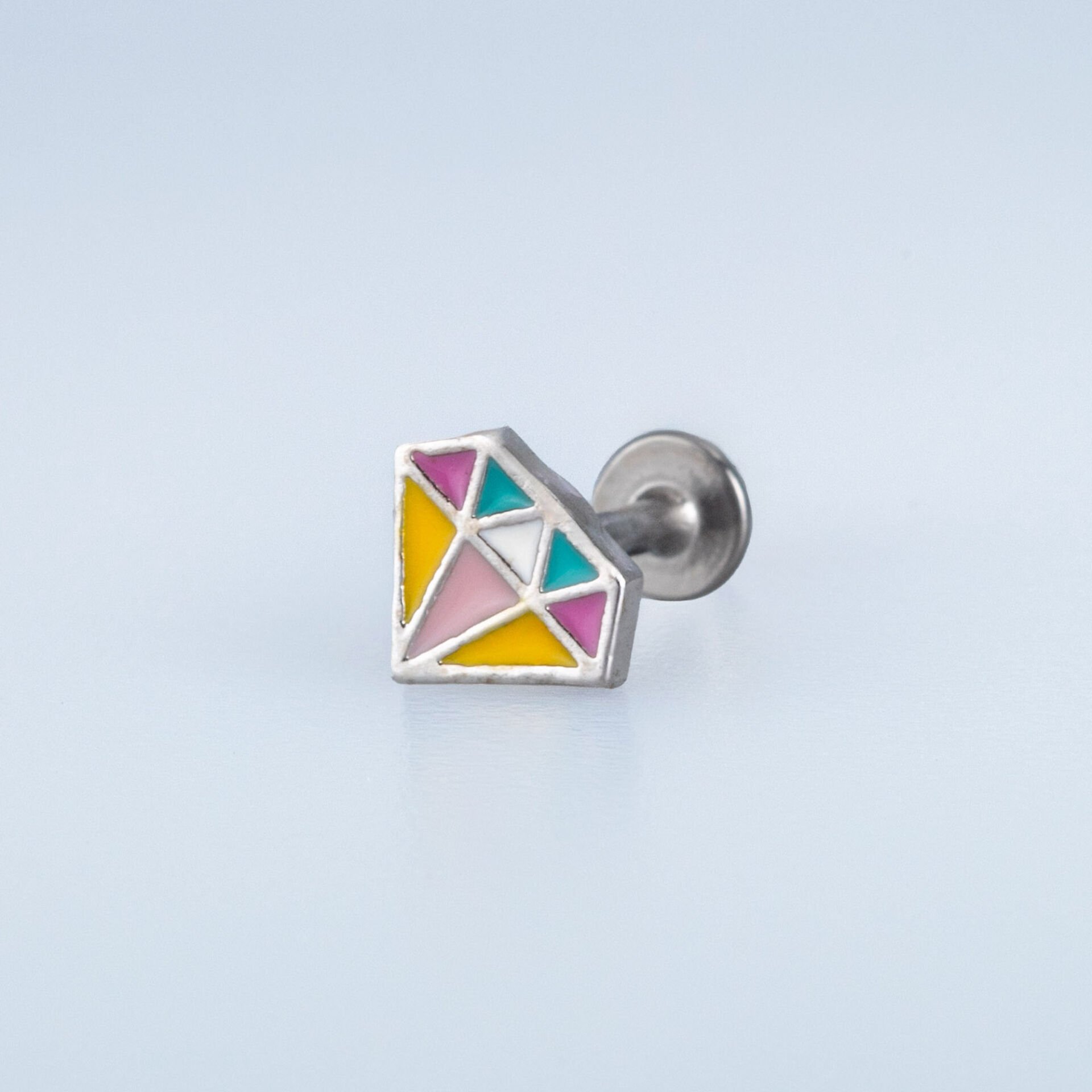 Piercing Çelik Tragus Pırlanta