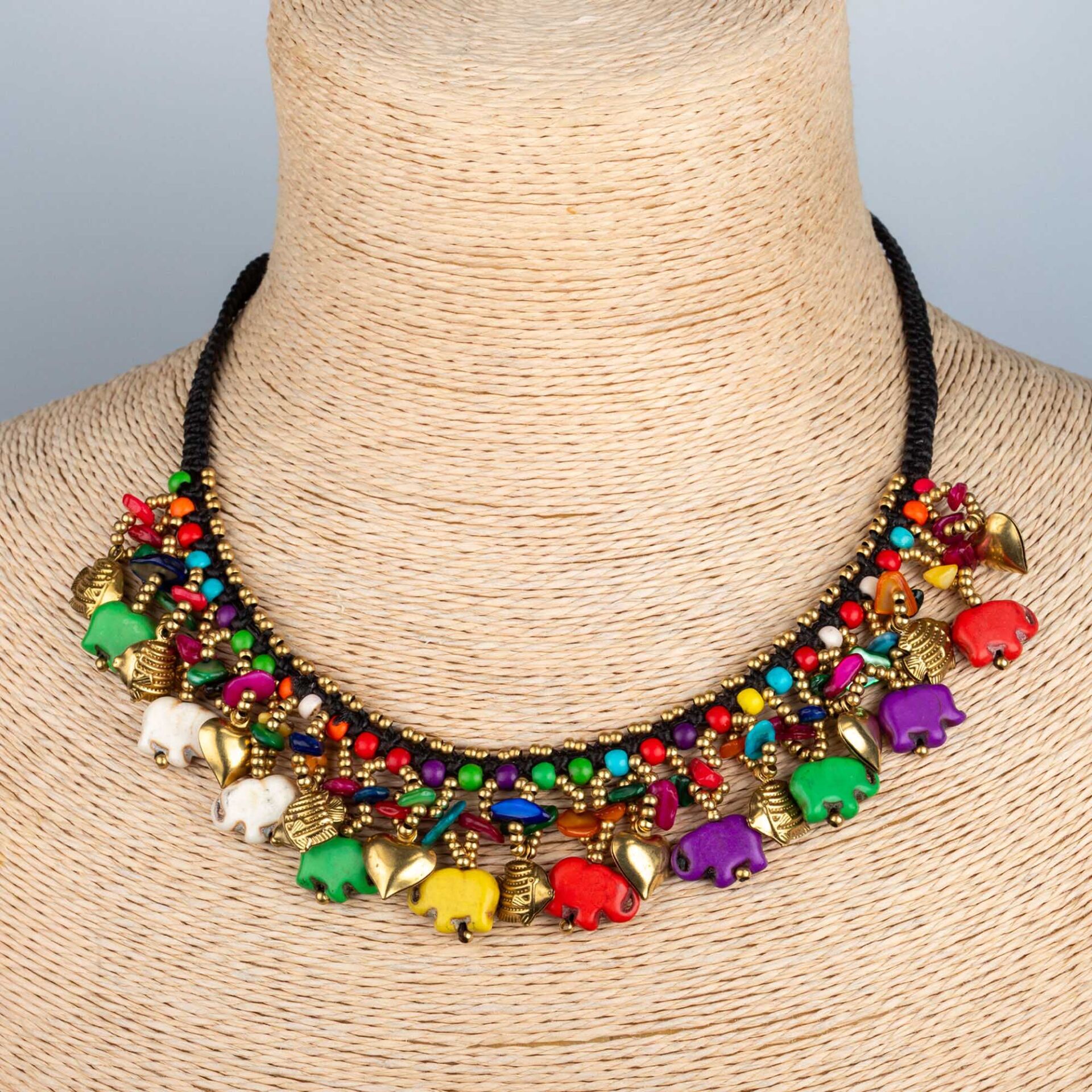 Filli Etnik Makrome Kolye 4 Renk Seçeneği Renk 4