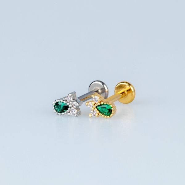 Piercing Tragus Damla Beyaz