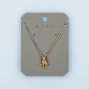 Toptan Kadın Vos Jewelry 14K Altın Kaplama Papağan Kolye