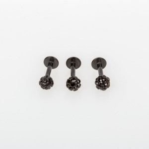 Piercing Labret Şambala Mumsuz 3mm Top