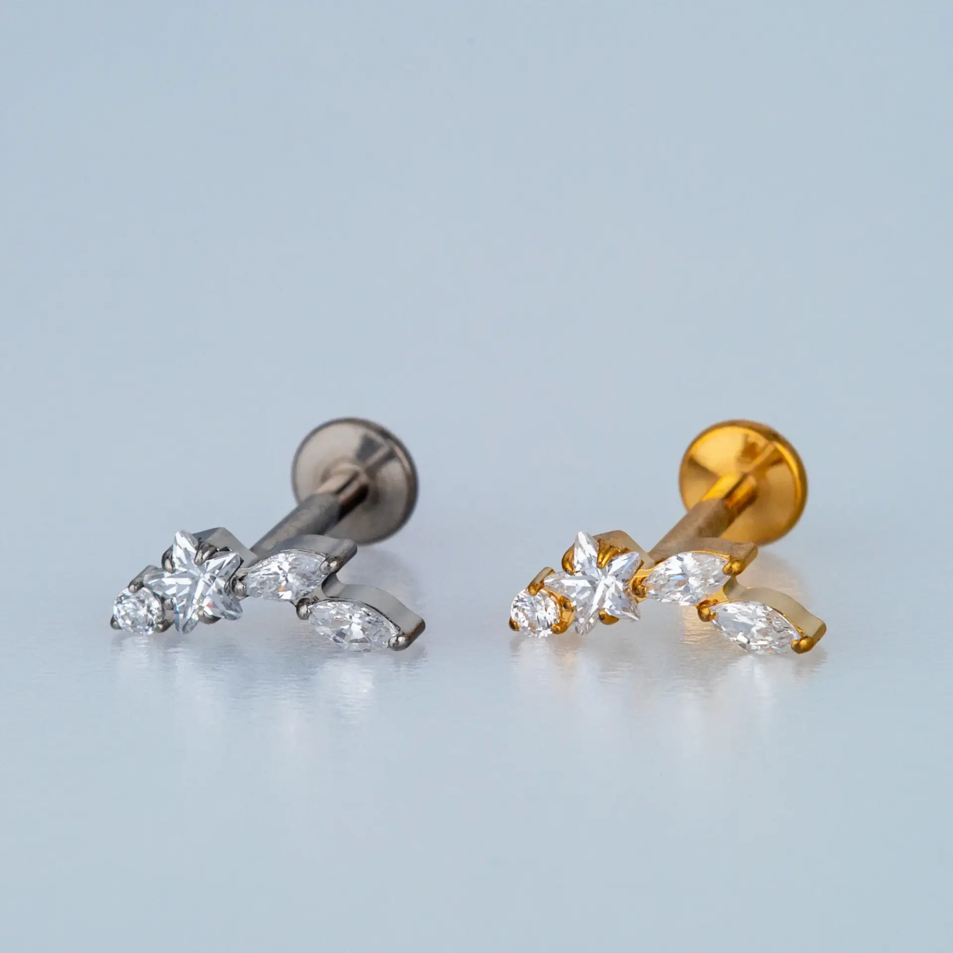 Piercing G23 Titanyum Tragus Helix Yıldız