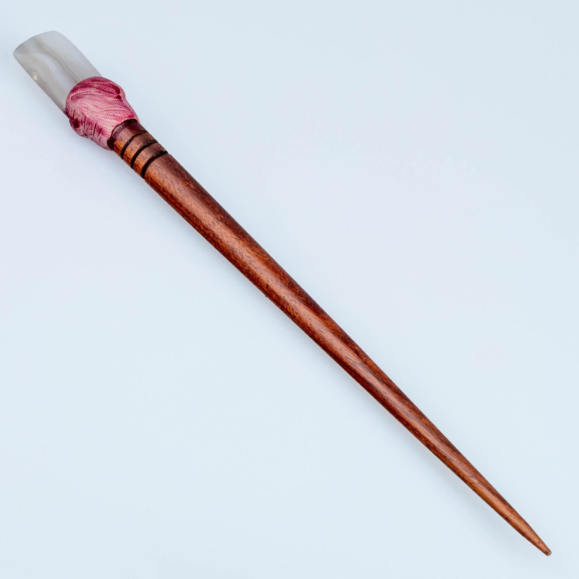 El Yapımı Doğal Taşlı Saç Çubuğu