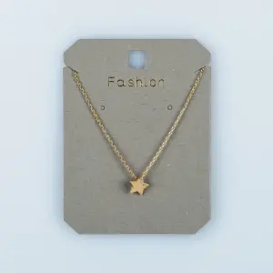 Toptan Kadın Vos Jewelry 14K Altın Kaplama Taşlı Yıldız Kolye