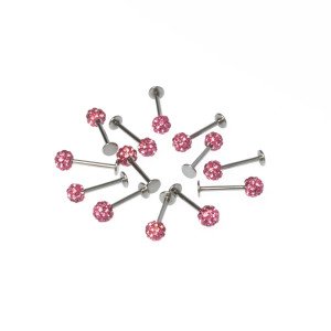 Piercing Labret Şambala Mumlu 4mm Top