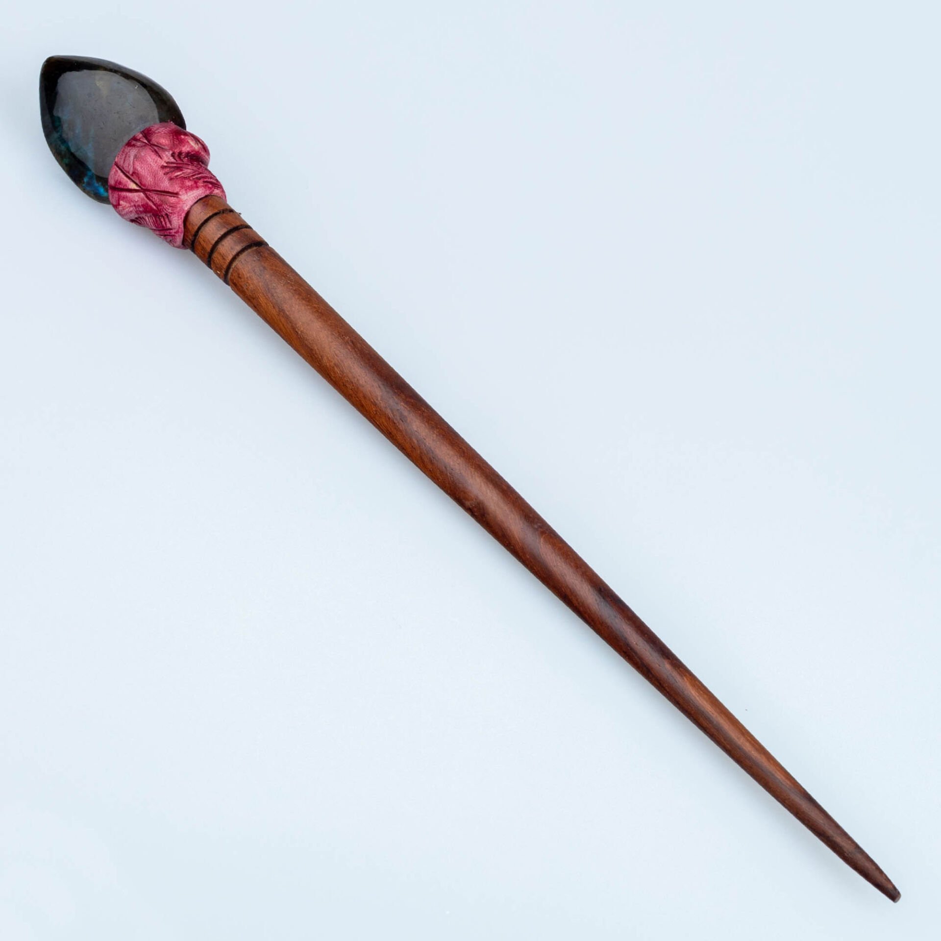 El Yapımı Doğal Taşlı Saç Çubuğu