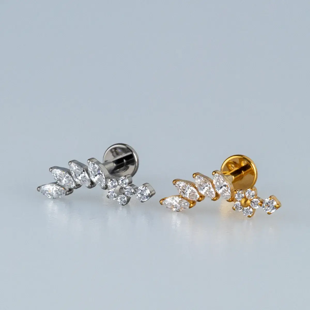 Toptan G23 Titanyum Fantezi Çiçek Piercing