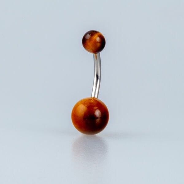 Piercing Doğal Taş Göbek Kaplan Gözü