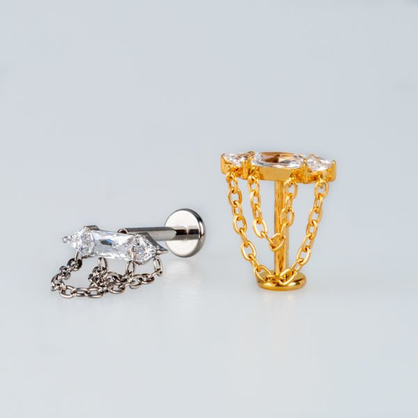 Piercing Titanyum Tragus Sarı