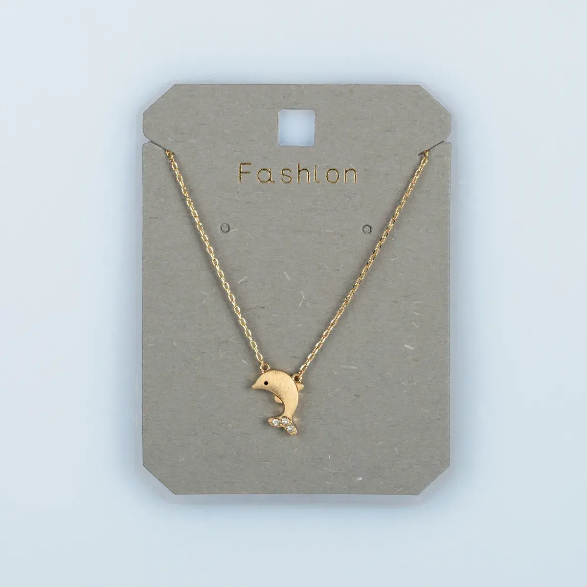Toptan Kadın Vos Jewelry 14K Altın Kaplama Yunus Kolye