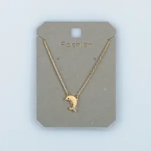 Toptan Kadın Vos Jewelry 14K Altın Kaplama Yunus Kolye