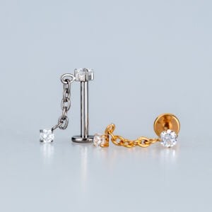 Piercing Titanyum Zincirli Tragus Helix