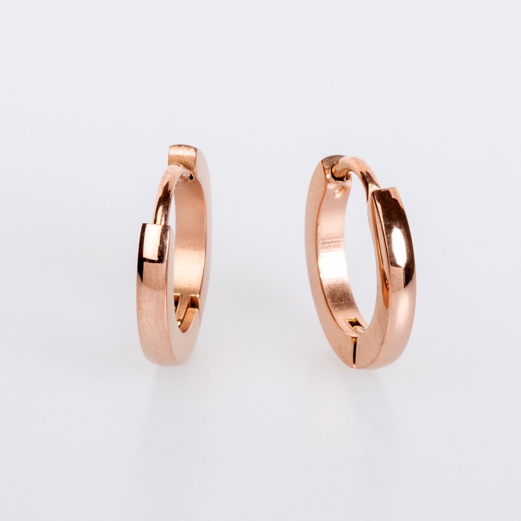 Çelik Küpe 2X12mm 5 renk - Çift Rose