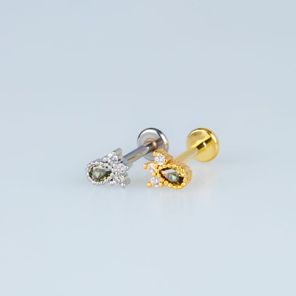 Piercing Tragus Damla Beyaz