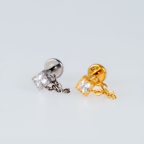 Piercing Titanyum Zincirli Tragus