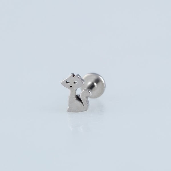 Piercing Çelik Tragus Kedi