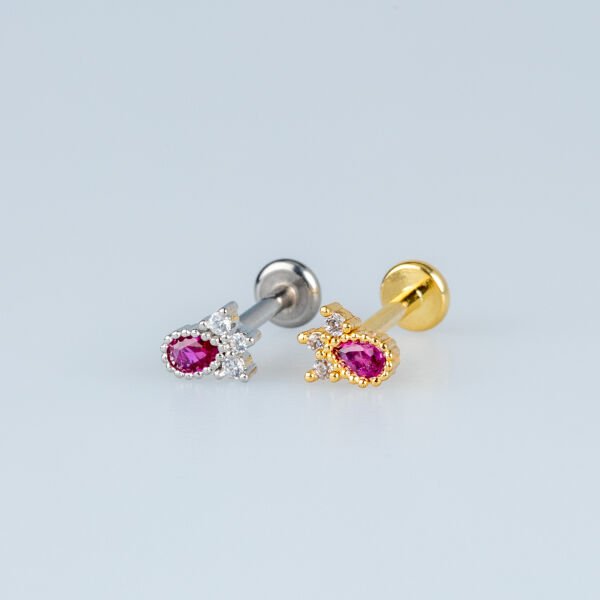 Piercing Tragus Damla Beyaz