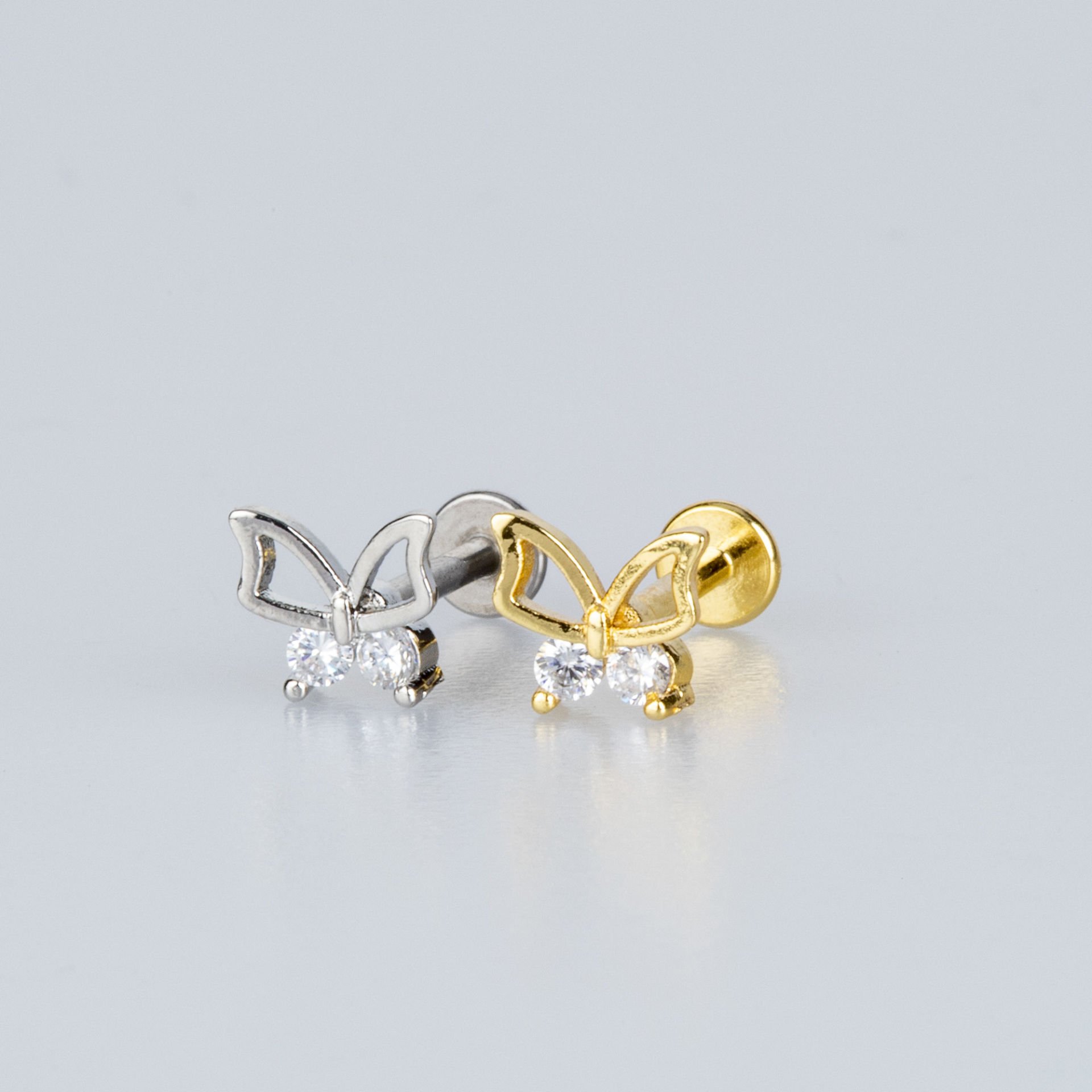 Piercing Tragus Butterfly White 8mm