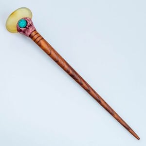 El Yapımı Doğal Taşlı Saç Çubuğu