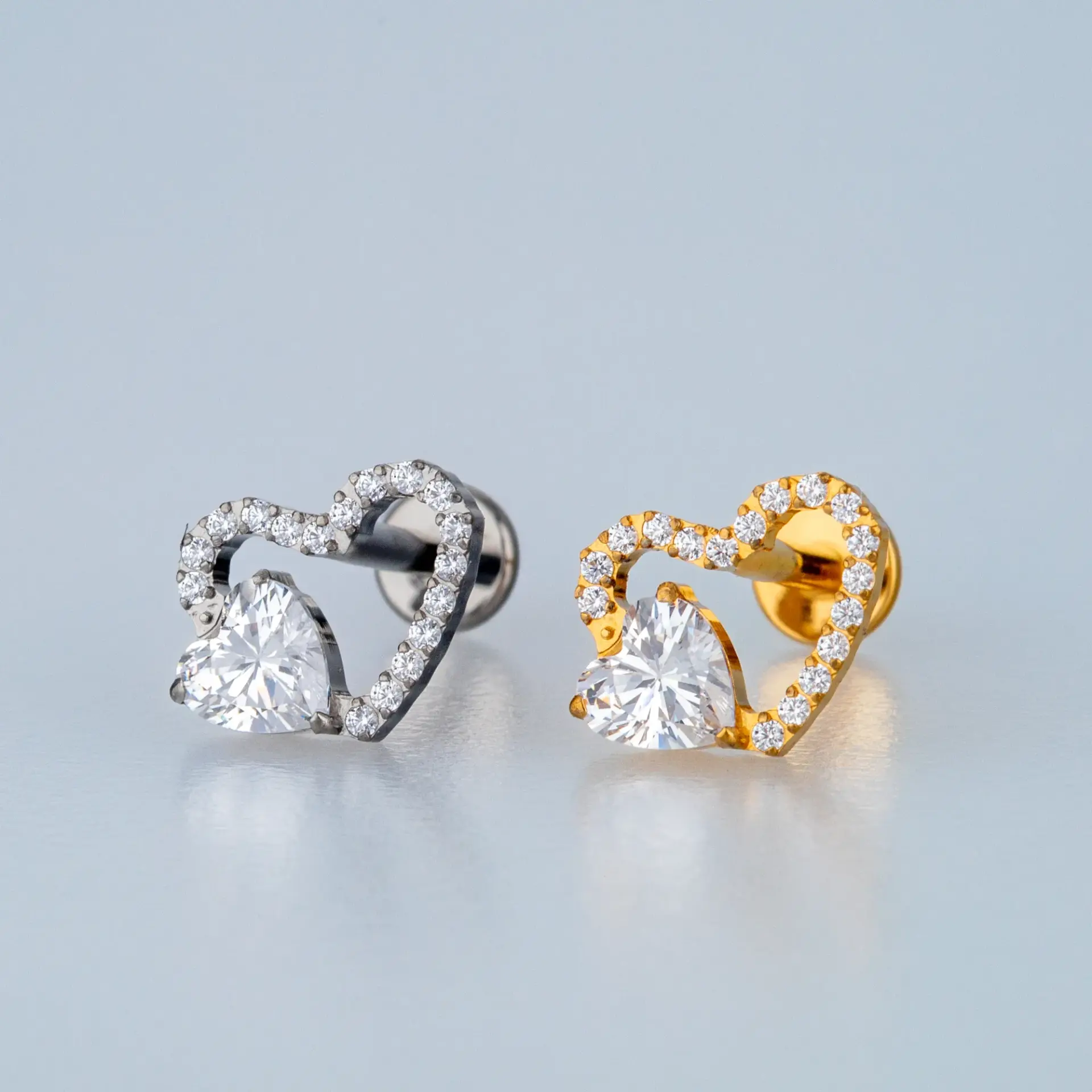 Piercing G23 Titanyum Tragus Kalp