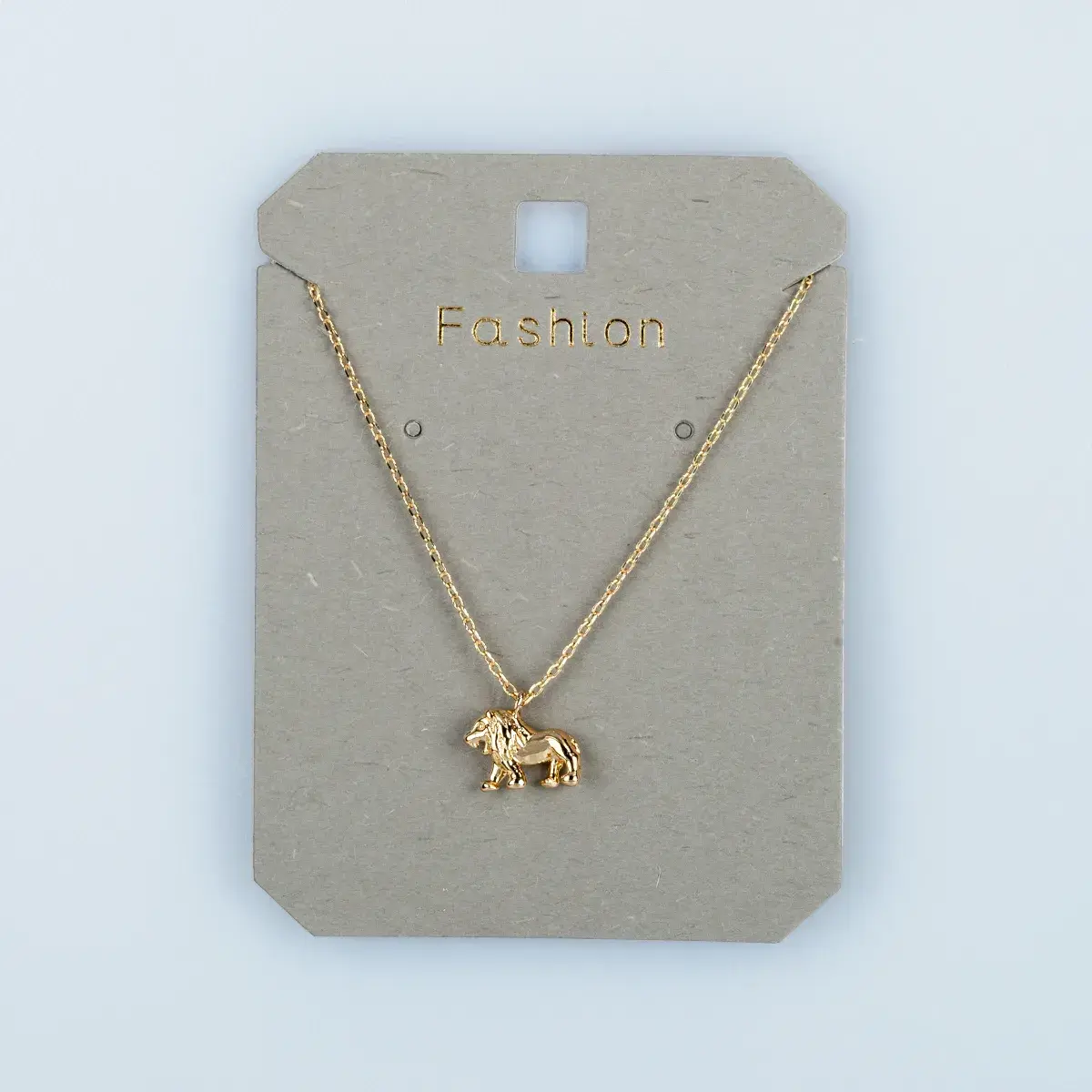 Toptan Kadın Vos Jewelry 14K Altın Kaplama Aslan Kolye