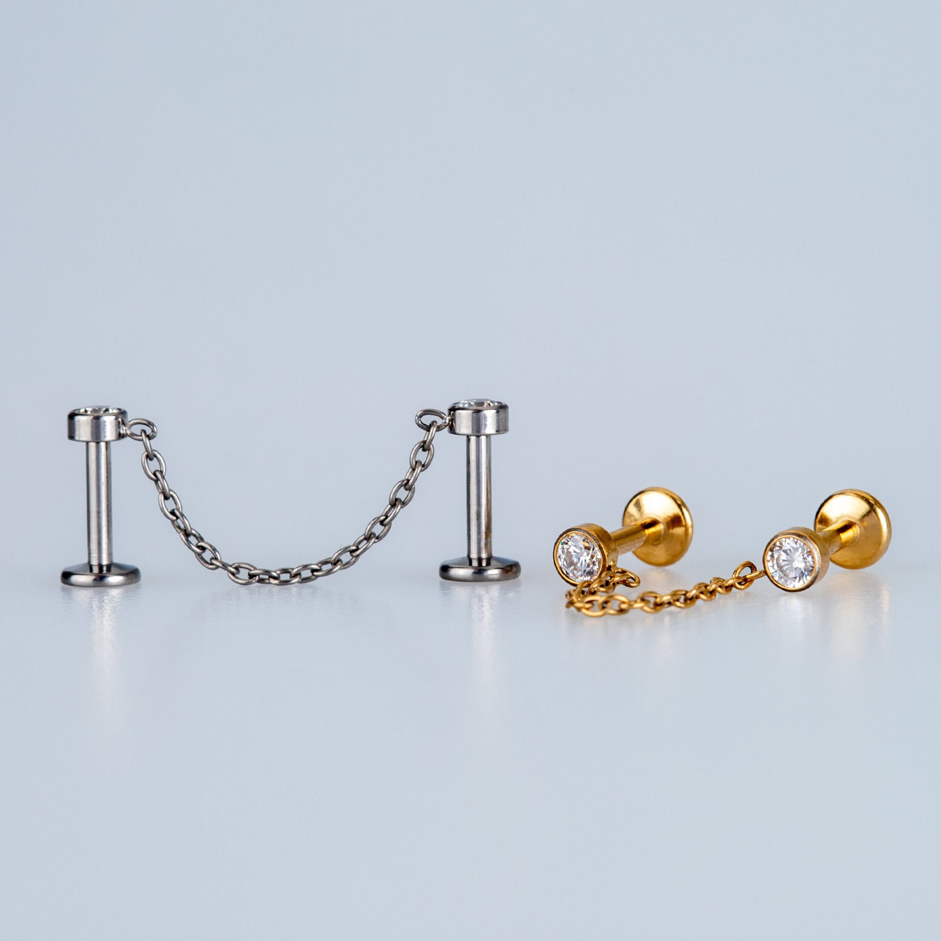 Piercing Titanyum Tragus Helix Sarı