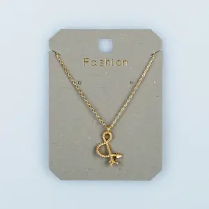 Toptan Kadın Vos Jewelry 14K Altın Kaplama Dokulu Ok Kolye