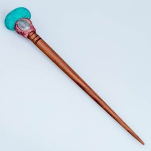 El Yapımı Doğal Taşlı Saç Çubuğu