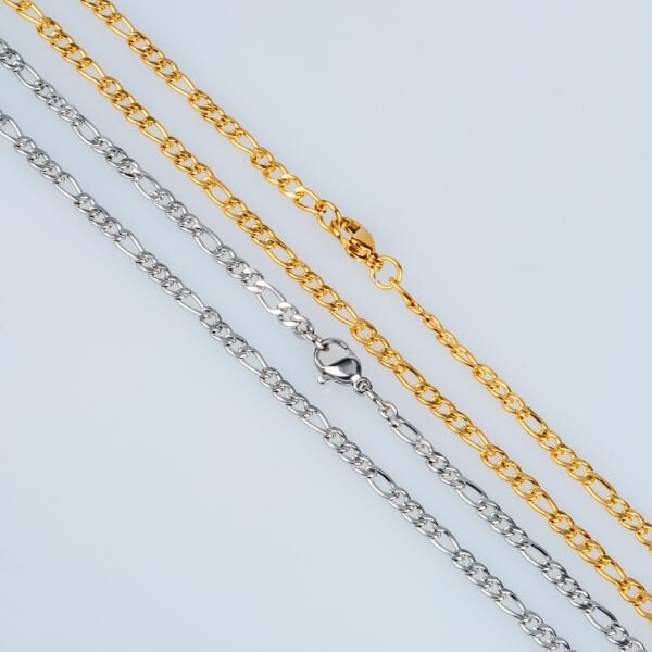 قلادة من الفولاذ المقاوم للصدأ 3 مم أصفر