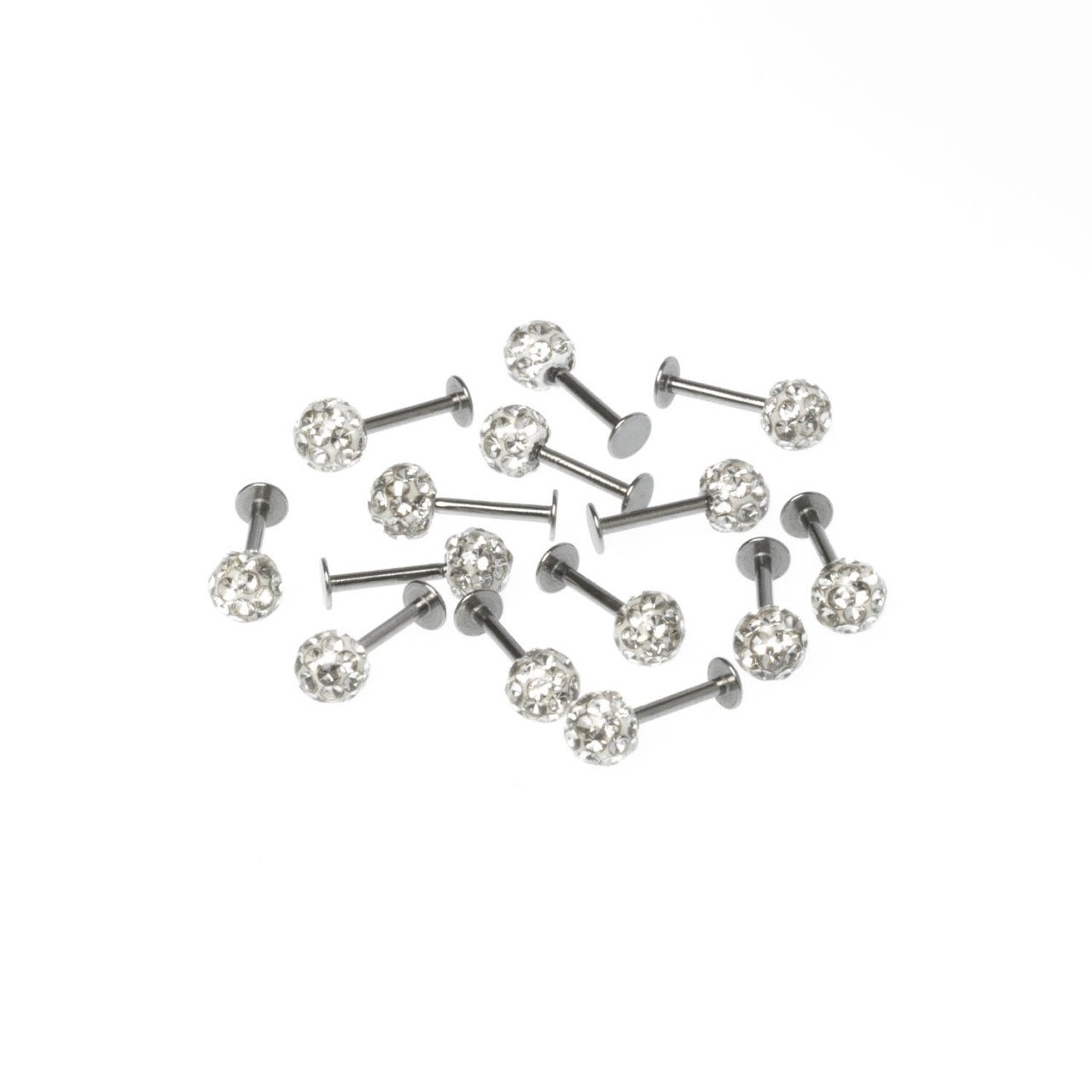 Toptan 316L Çelik Piercing Labret Şambala Mumlu 5mm Top Boy: 1.2x8x5mm