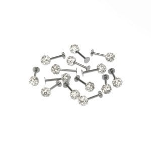 Piercing Labret Shambala Waxed 5mm Ball Size: 1.2x8x5mm