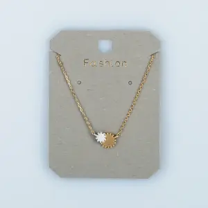 Toptan Kadın Vos Jewelry 14K Altın Kaplama Dişli Çark Kolye