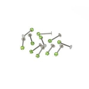Piercing Labret Şambala Mumlu 3.5mm Top