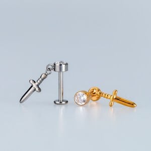 Piercing Titanyum Tragus Helix Bıçak