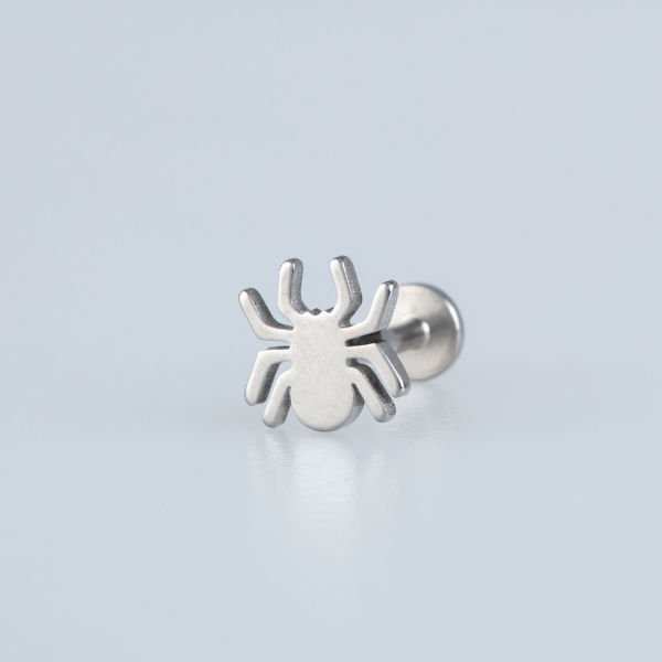 Piercing Steel Tragus Spider