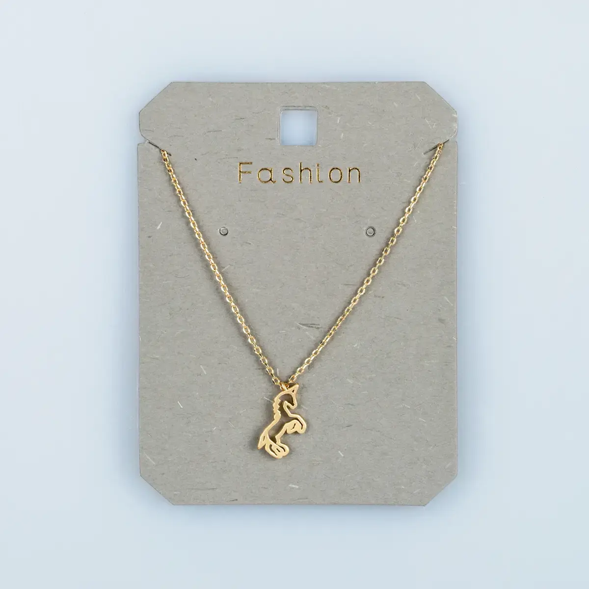 Toptan Kadın Vos Jewelry 14K Altın Kaplama Unicorn Kolye