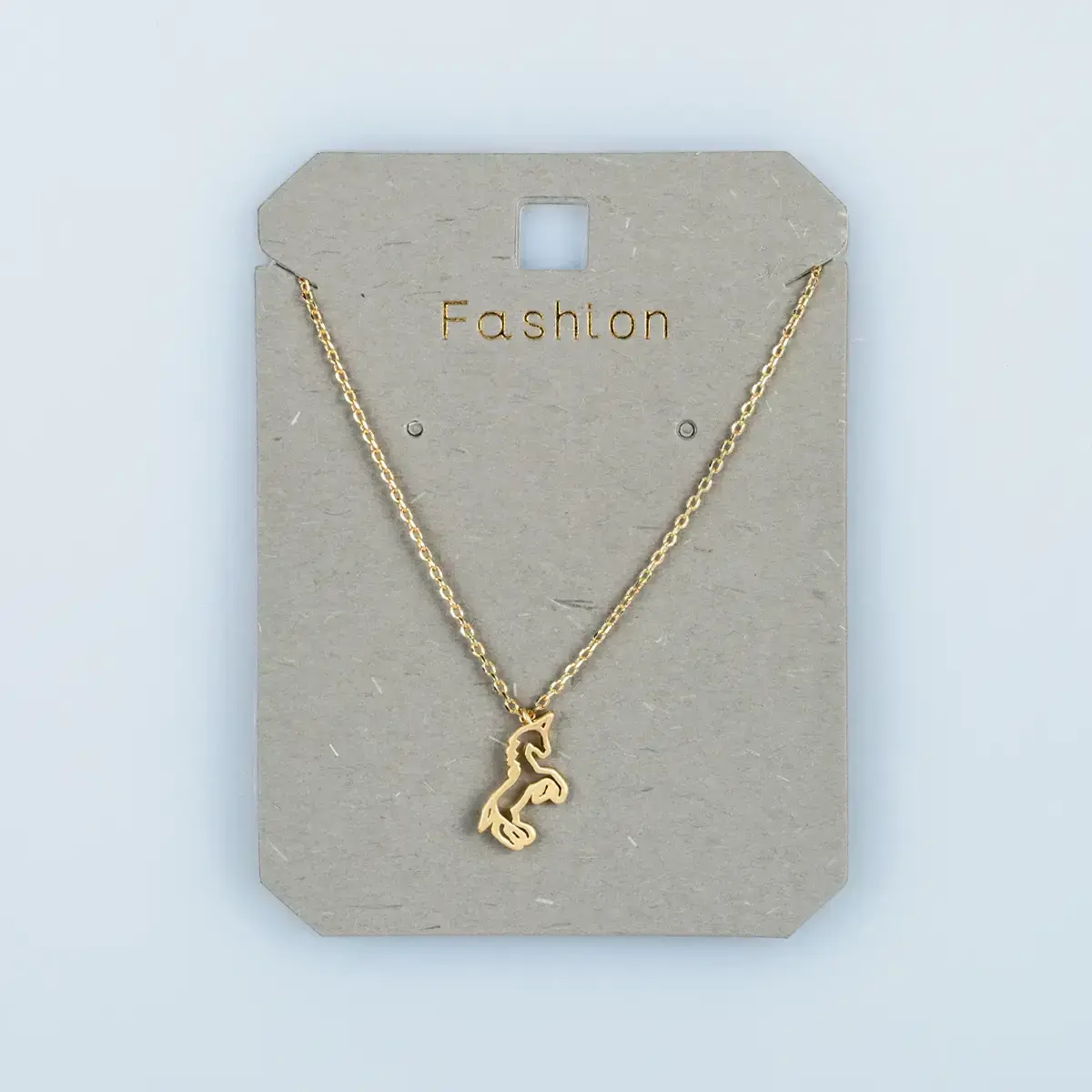 Toptan Kadın Vos Jewelry 14K Altın Kaplama Dalda İki Kuş Kolye