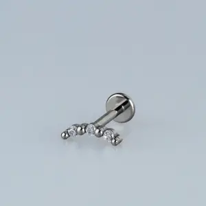 Toptan G23 Titanyum Üçlü Kavis Piercing