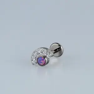 Toptan G23 Titanyum Opal Taçlı Piercing