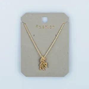 Toptan Kadın Vos Jewelry 14K Altın Kaplama Geometrik Unicorn Kolye