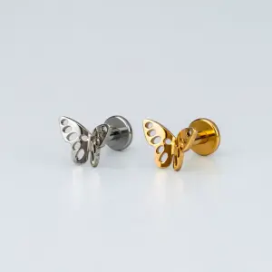 Piercing Titanyum Tragus Kelebek