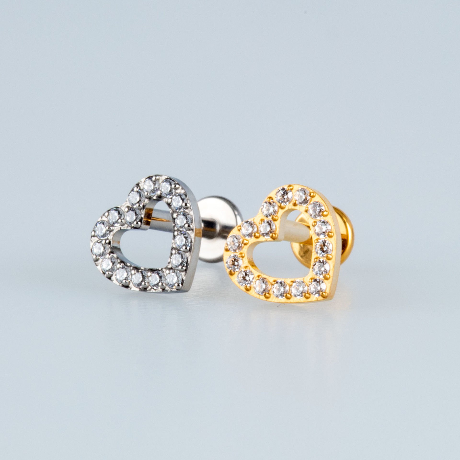 Piercing Titanyum Tragus Kalp