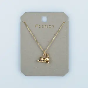 Toptan Kadın Vos Jewelry 14K Altın Kaplama Esneyen Kedi Kolye