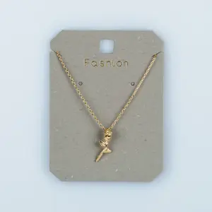 Toptan Kadın Vos Jewelry 14K Altın Kaplama Tomurcuk Gül Kolye