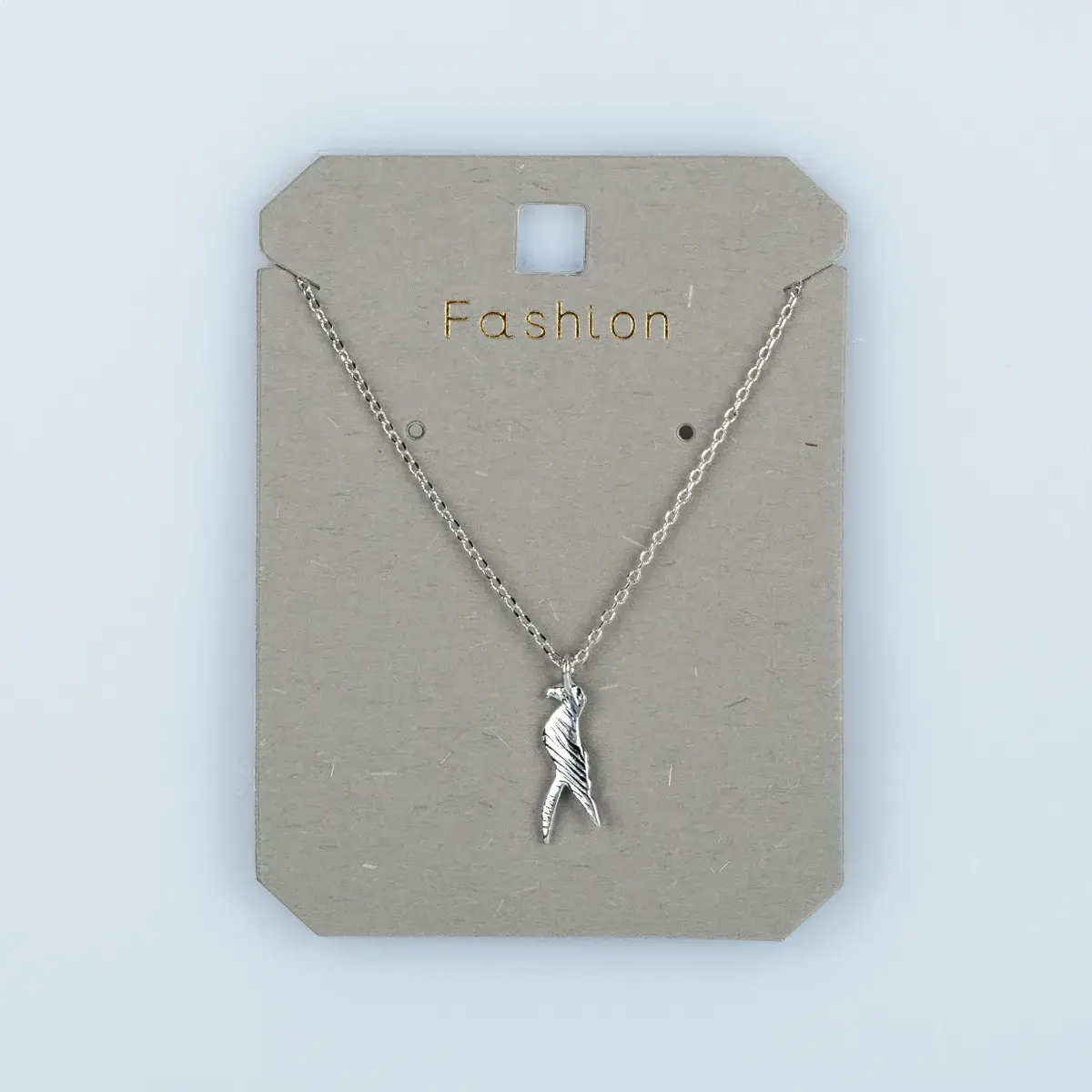Toptan Kadın Vos Jewelry Gümüş Renk Papağan Kuş Kolye