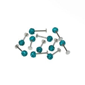 Toptan Piercing Labret Şambala Mumsuz 5mm Top Boy: 1.2x10x5mm