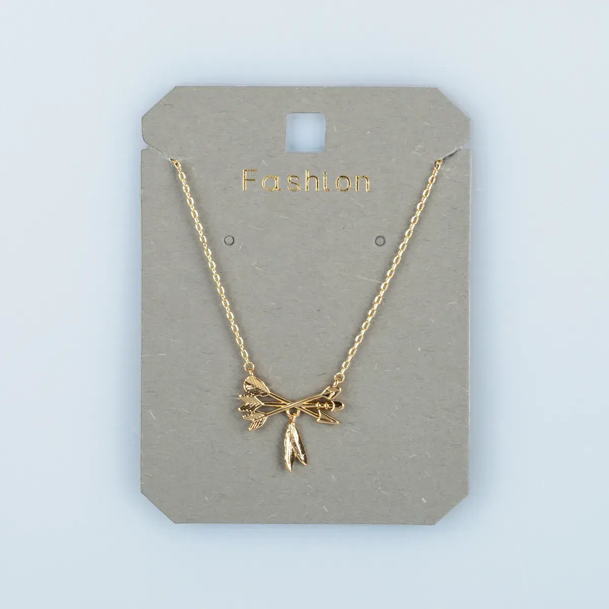 Toptan Kadın Vos Jewelry 14K Altın Kaplama Çaplı Ok Kolye