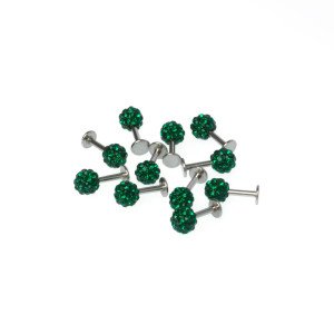 Toptan Piercing Labret Şambala Mumsuz 5mm Top Boy: 1.2x6x5mm