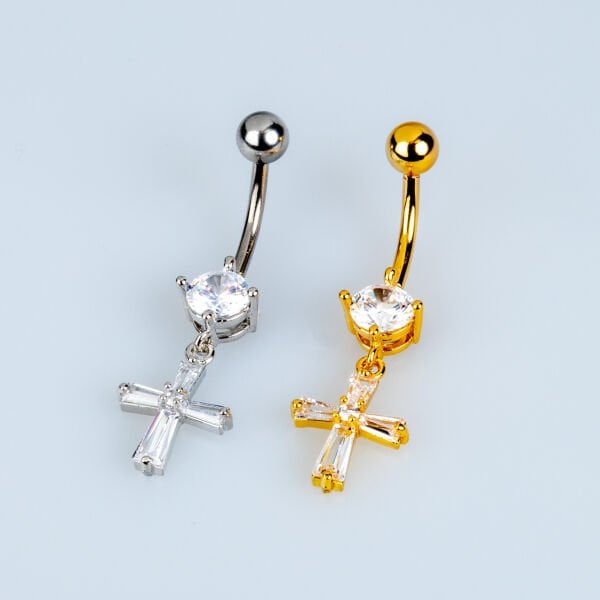 Piercing Göbek Haç